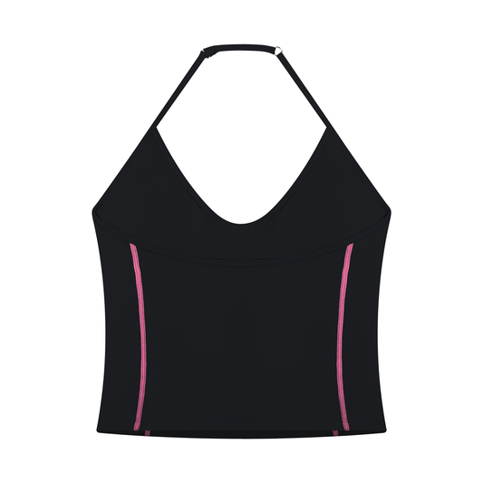 Retro Cherry Halter Yoga Tank Top