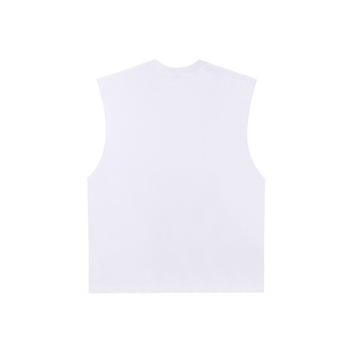 tank,top,sleeveless,tee,cut,off,muscle,raw,edge,drop,arm,embroidered,cotton,pure,heavyweight,230,GSM,loose,fit,oversized,unisex,kaizen,lifting,streetwear,gym,apparel,wear