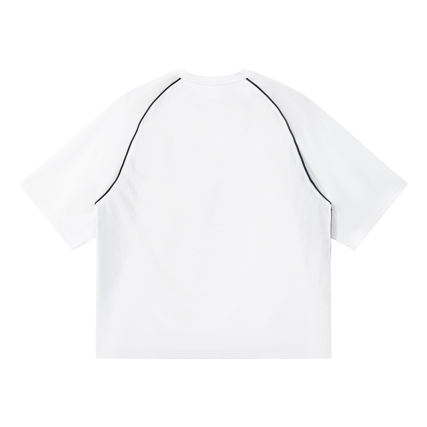 Contrast Piping Panel Raglan T-Shirt