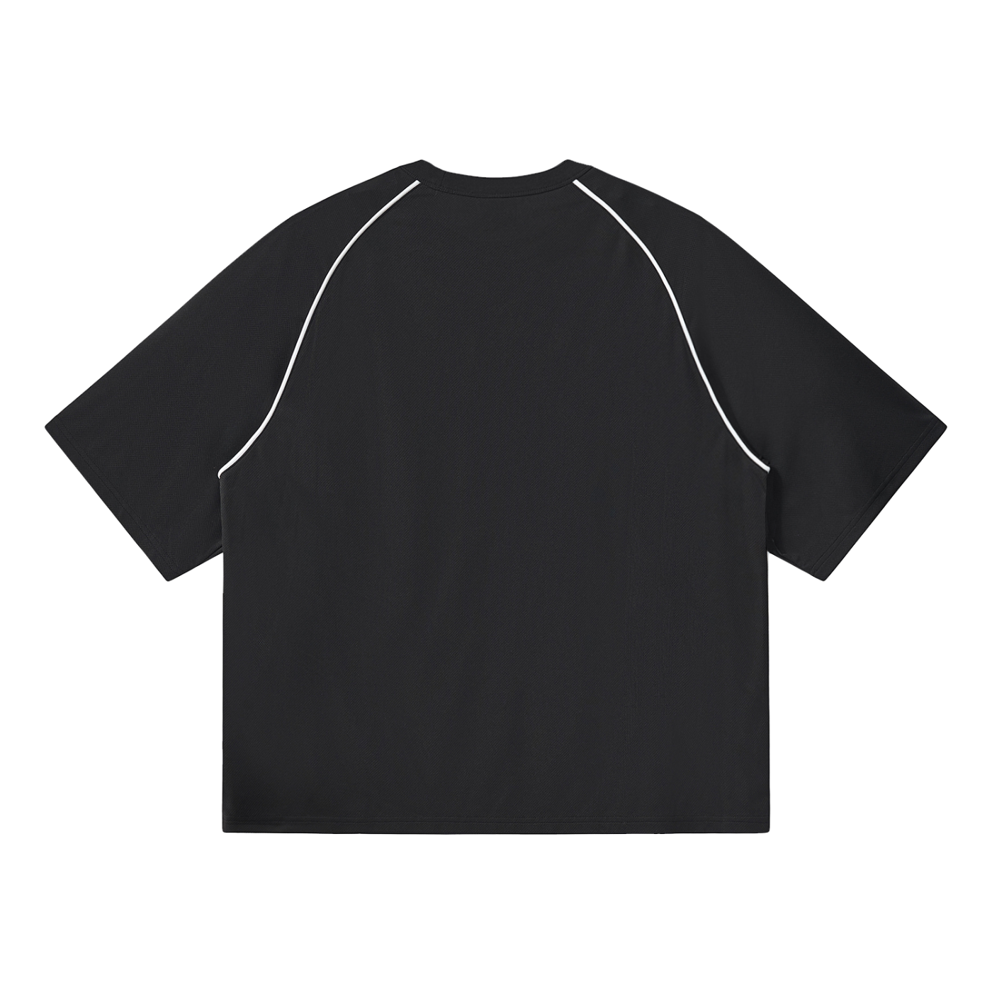 Contrast Piping Panel Raglan T-Shirt