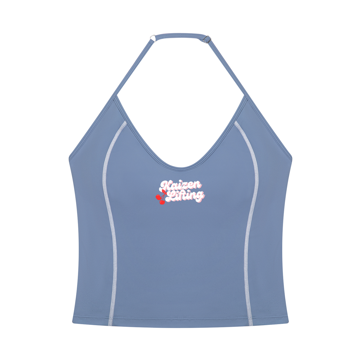 Retro Cherry Halter Yoga Tank Top