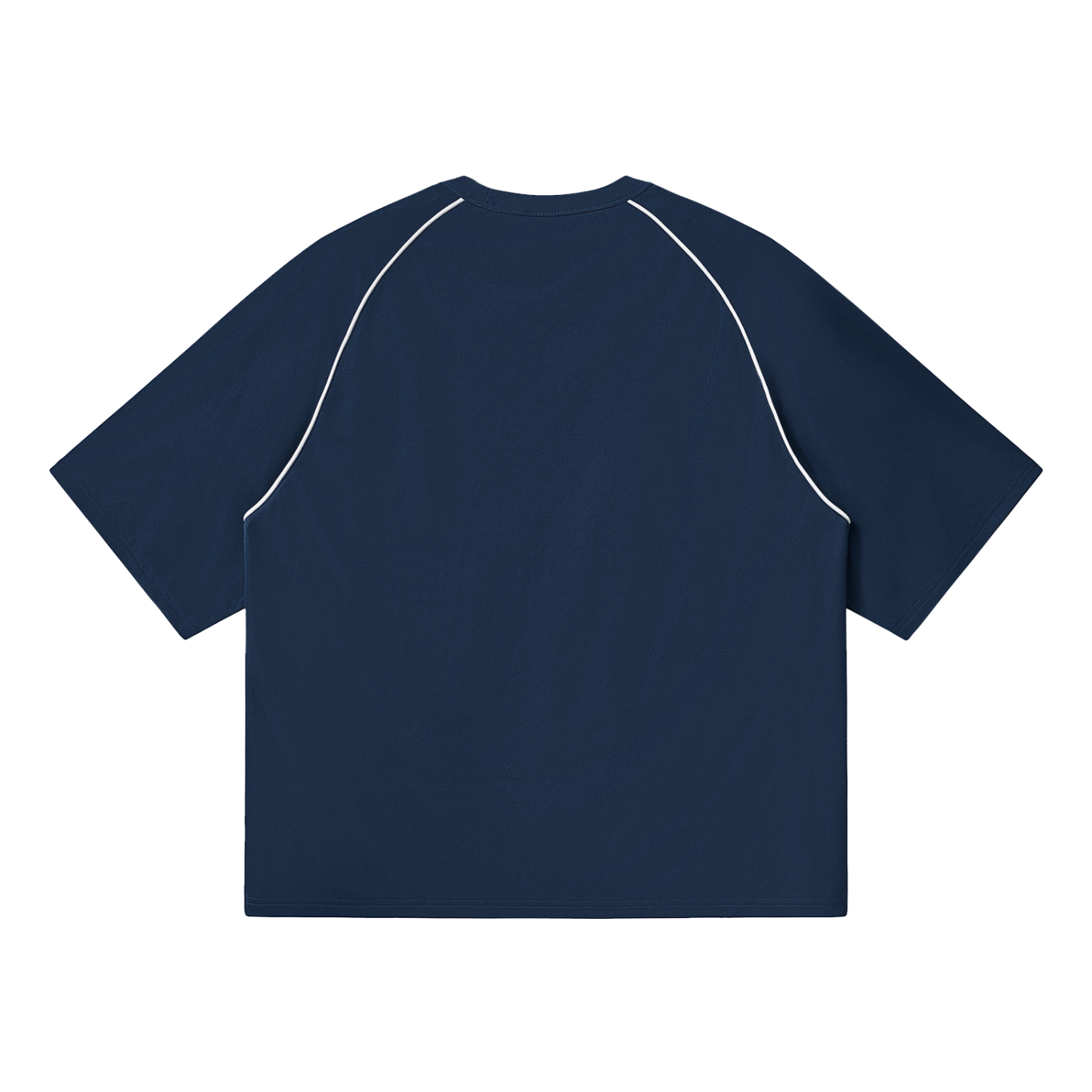 Contrast Piping Panel Raglan T-Shirt