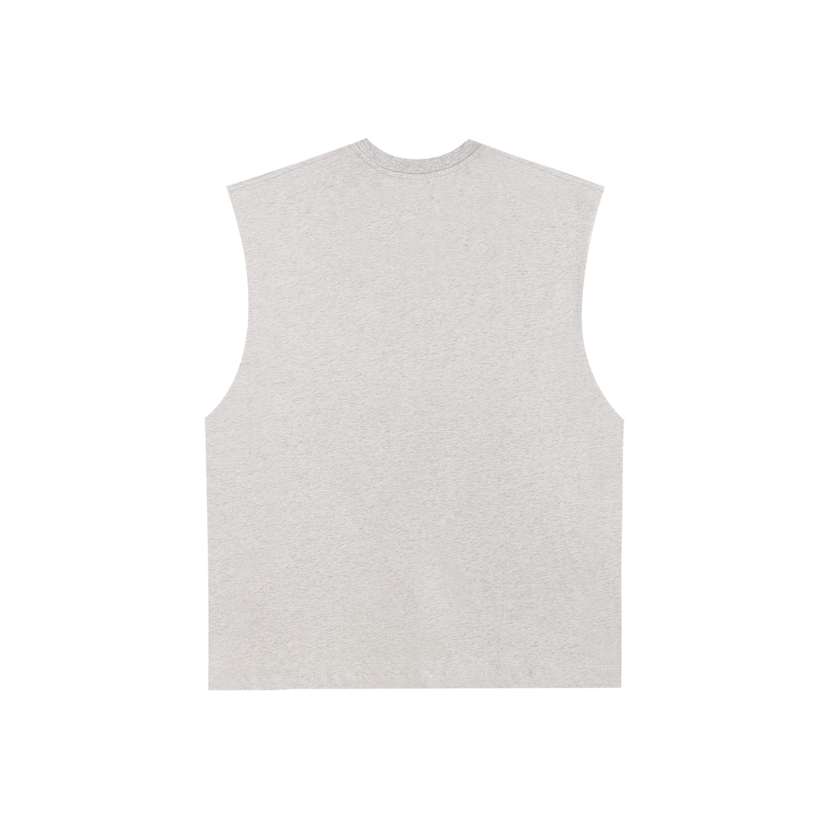 tank,top,sleeveless,tee,cut,off,muscle,raw,edge,drop,arm,embroidered,cotton,pure,heavyweight,230,GSM,loose,fit,oversized,unisex,kaizen,lifting,streetwear,gym,apparel,wear