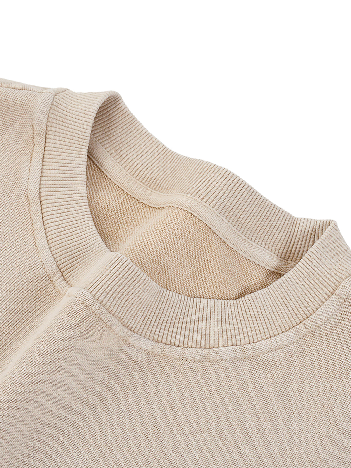 Snow-Wash Embroidered Heavyweight Crewneck