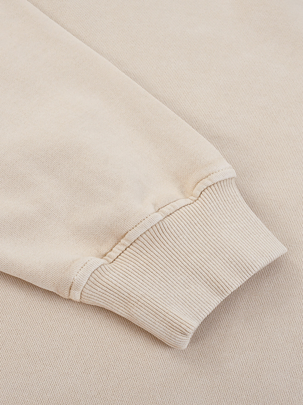 Snow-Wash Embroidered Heavyweight Crewneck